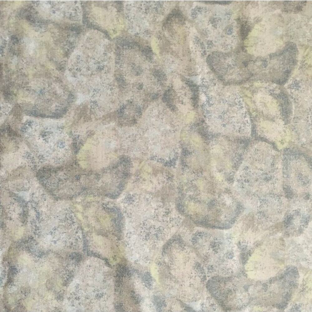 2.75 yd Cobblestone Kent Avery Cotton Quilt Fabric Gray Light Blue Landscape